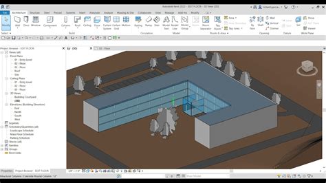 Revit Architecture Lesson Floor Editing Youtube