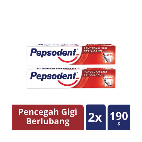 Jual PEPSODENT Pencegah Gigi Berlubang 2 Pcs 190 G Di Seller AZALEA