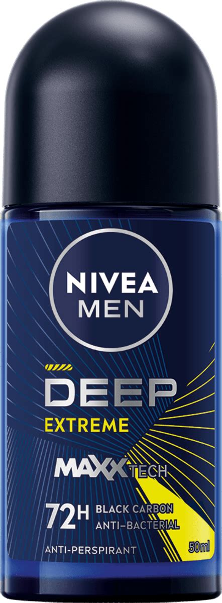 NIVEA MEN Antitranspirant Deo Roll On Deep Extreme 50 Ml Dm At