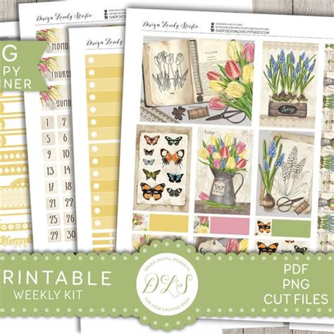 PRINTABLE Big Happy Planner Stickers Kit Summer Planner Etsy