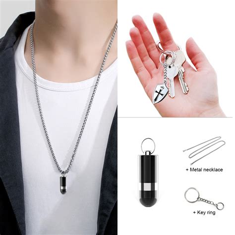 Sttwunake Mini Voice Recorder Necklace Voice Recorder Digital Recording