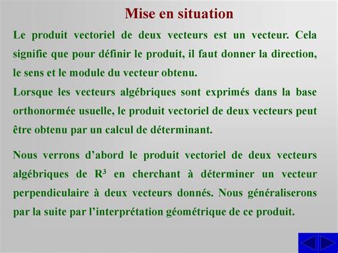 Produit Vectoriel Montage Préparé Par André Ross Ppt Télécharger