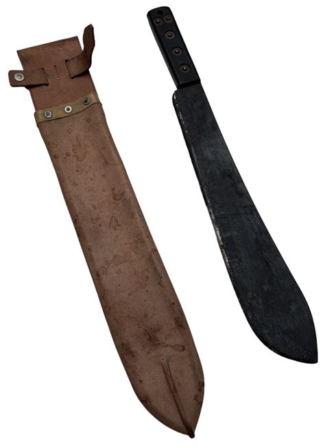 Clements Militaria British Machete And Scabbard 1944 In Mint Condition