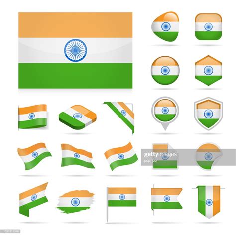 India Flag Icon Vector