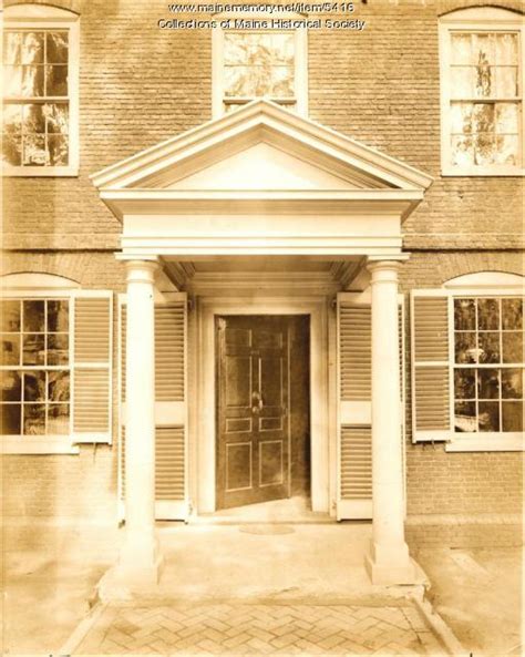 Doorway Wadsworth Longfellow House Portland Ca Maine Memory