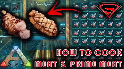 Ark How To Cook Meat Cooking Meat And Prime Meat By Using A Campfire And Industrial Grill Youtube