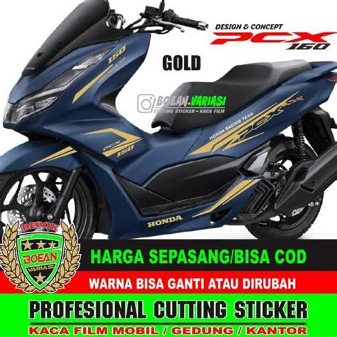 Promo Cutting Sticker New Pcx Royal Matte Blue Pcx Biru Diskon