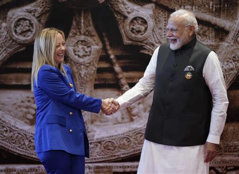 Giorgia Meloni E Narendra Modi A New Delhi Dago Fotogallery