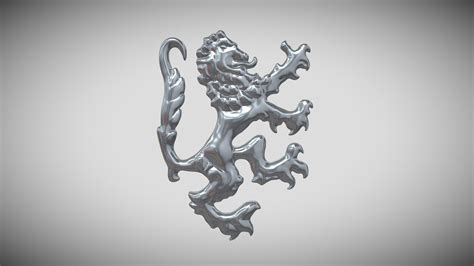 Heraldic Lion Buy Royalty Free D Model By Kdesigns Ae