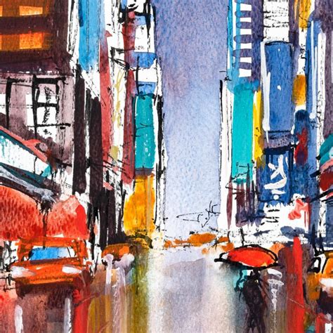 New York Colours Original New York Cityscape Painting