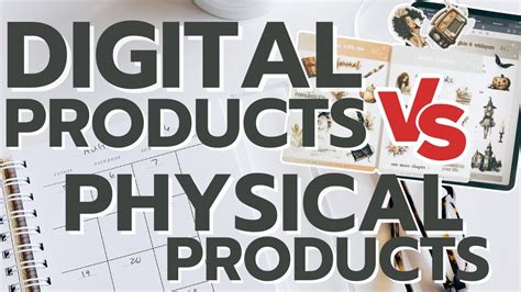 Digital Products Vs Physical Products Small Business Tips Youtube