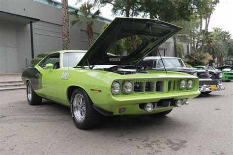 Plymouth Barracuda On Display Editorial Stock Image Image Of