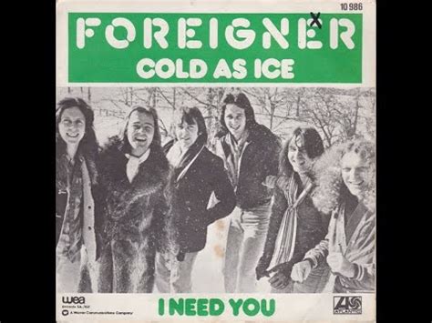 Foreigner Cold As Ice Youtube