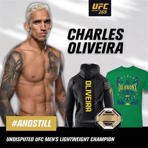 Ufc Champion Shirts And Gear For Charles Oliveira And Julianna Pena