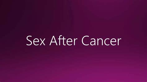 Your Sexuality After Cancer Ppt