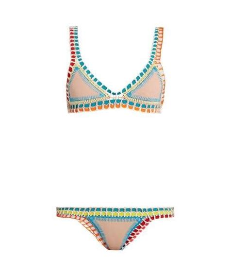 KiiniキーニのKiini Luna Crochet Trimmed Triangle Bikini Womens