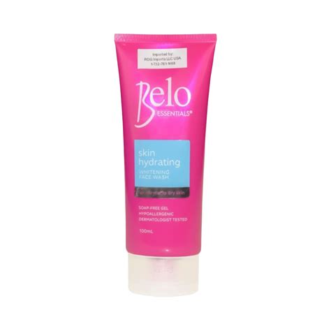 belo essentials skin hydrating face wash  ml basbox beauty usa