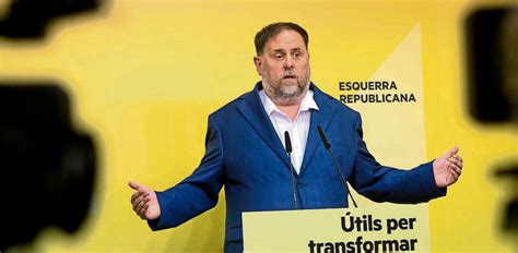 Junqueras Comparece Para Informar Sobre La Investidura De S Nchez En