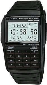 Casio Dbc A Black Classic Databank Unisex Digital Calculator Watch