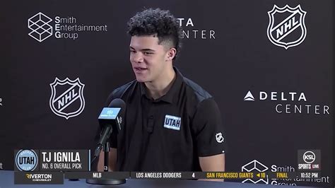 Video Tij Ignila Talks About Getting Drafted By Utah Hockey Club Ksl