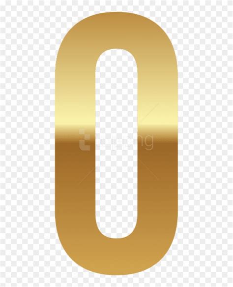 Free Png Golden Number Zero Png Images Transparent Numeros Png