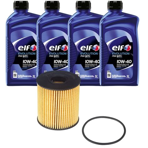 KIT 4 ÓLEO DE MOTOR ELF 10W40 FILTRO DE ÓLEO CITROEN XSARA PICASSO 1