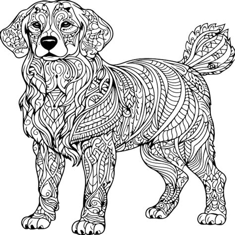 Gratis Vectors En Illustraties Met Honden Kleurplaten Realistisch