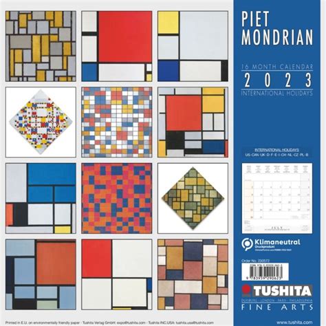 Piet Mondrian - Wall Calendars 2023 | Buy at Europosters