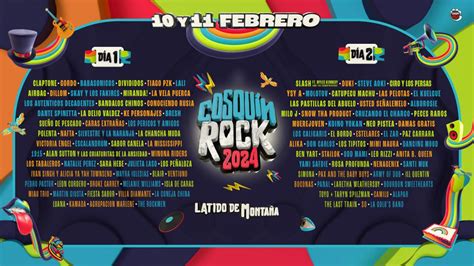 Cosquín Rock 2024 line up precio de entradas y todo lo que necesitás