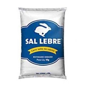 SAL REFINADO IODADO LEBRE PACOTE 1KG