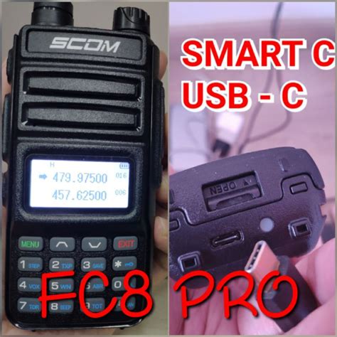 Jual HT SCOM FC8 PRO Fast Charging USB C Dual Band Handy Talky Handy