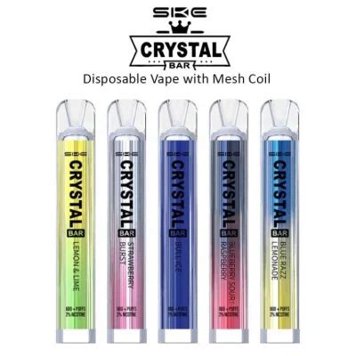 Original Ski Crystal Bar 600 Puff Disposable Vape Pen Mesh Coil 2 6ml