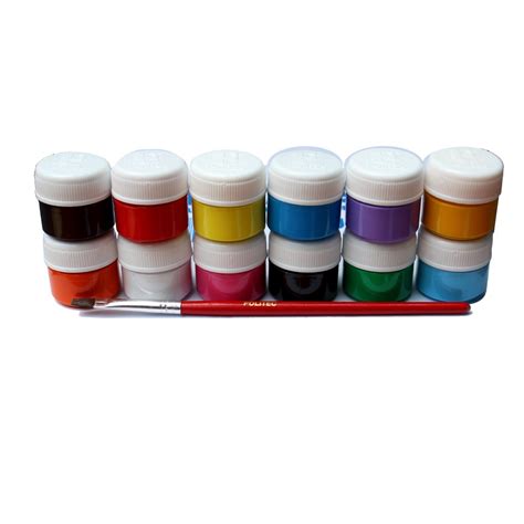 Pintura Politec Estuche De Frascos Ml C U Colores Basicos Shopee