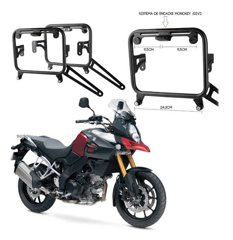 Suporte Malas Laterais Givi Monokey Para Suzuki V Strom