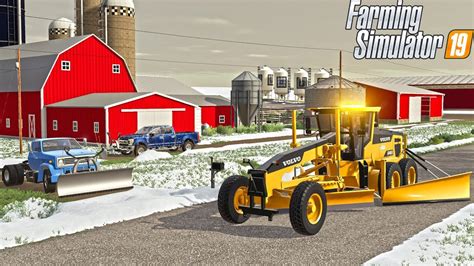 Our Farm Is Frozen Snowplowing And Rescue Farming Simulator 2019