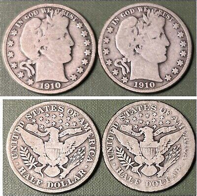 X P S Barber Half Dollars As Pictured C Free Shipping Set