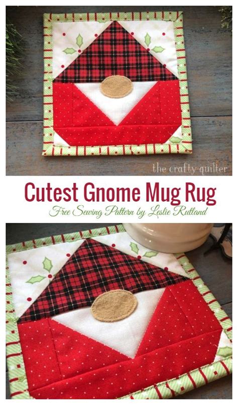 Christmas Mug Rug Free Sewing Patterns Artofit