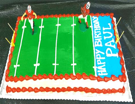 Football Field Cake Moellers Bakery