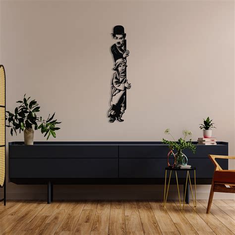 Charlie Chaplin Wall Art Metal Wall Art The Tramp Charlot Şarlo Decor