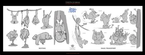 Character Designs Do Filme Small Foot Com Artes De Torsten Schrank