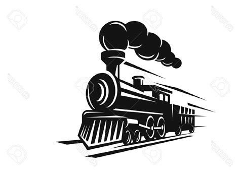 Steam Train Silhouette Vector at Vectorified.com | Collection of Steam Train Silhouette Vector ...