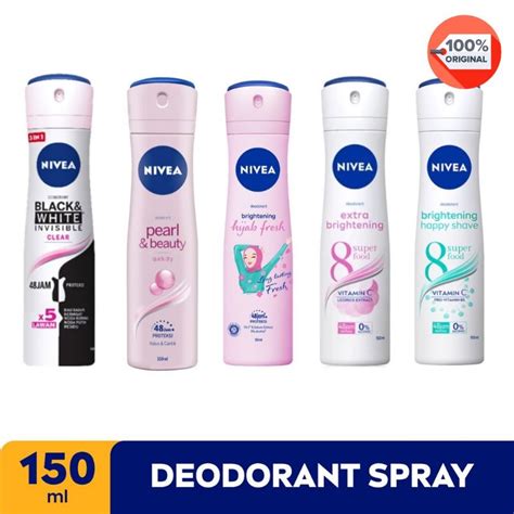 Jual Nivea Deodorant Spray Whitening Ml Happy Shave Pearl And Beauty