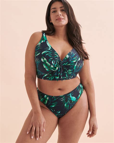 Artesands Palmspiration Delacroix Bikini Bottom Dark Navy Leaves