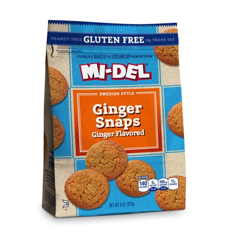 Gluten Free Ginger Snaps – MI-Del Cookies