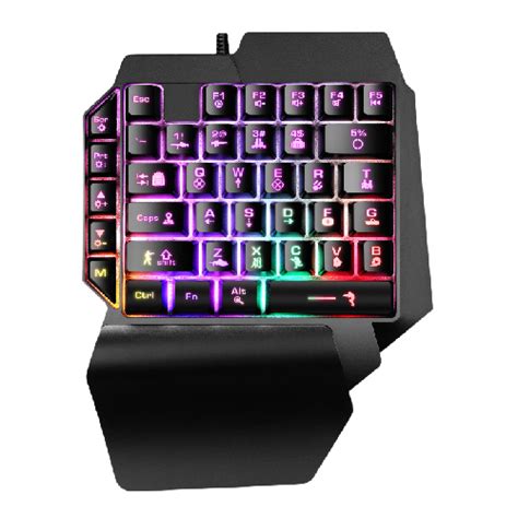 TECLADO GAMER ONE HAND SEMI MECÁNICO RETROILUMINADO RGB MRSHOPS