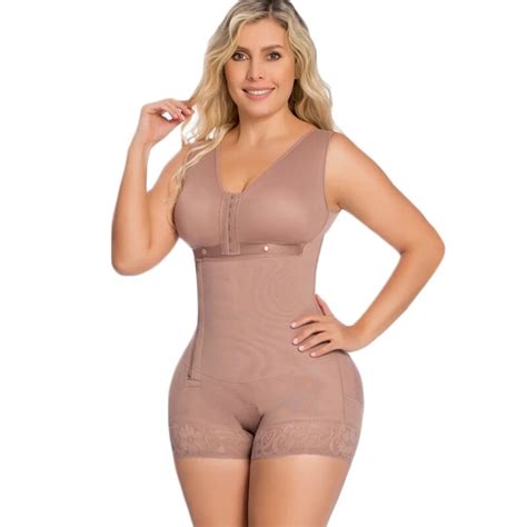 Mais Tamanho Feminino Espartilho Corpo Inteiro Barriga Controle