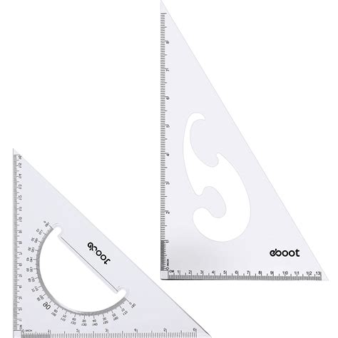 Buy Eboot Large Triangle Ruler Square Set And Degrees Set