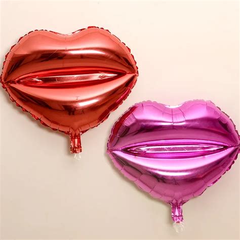 4232cm Creative Kiss Me Sexy Lips Foil Balloons Valentines Day