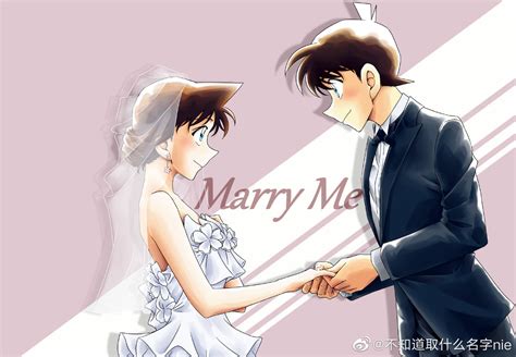 Detective Conan Shinichi And Ran Wedding