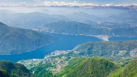 View on Lake Lugano and Monte San Salvatore in Switzerland image - Free ...